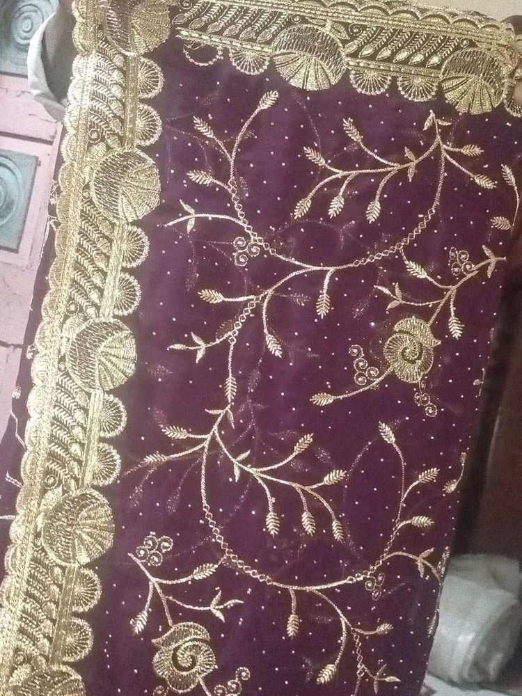 Elegant Purple Dupatta