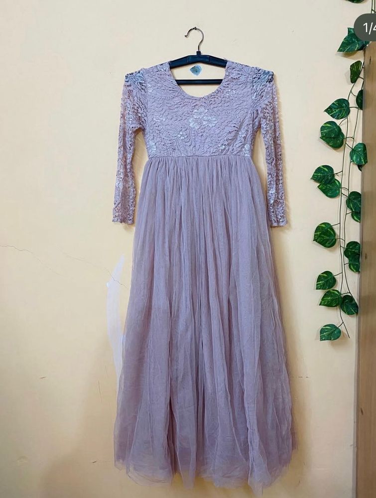 Elegant Lace &amp; Tulle Dress