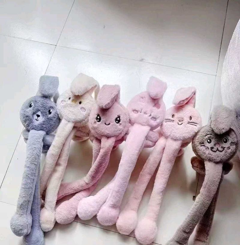 Cute Plush Bunny/Bear Hair Tie