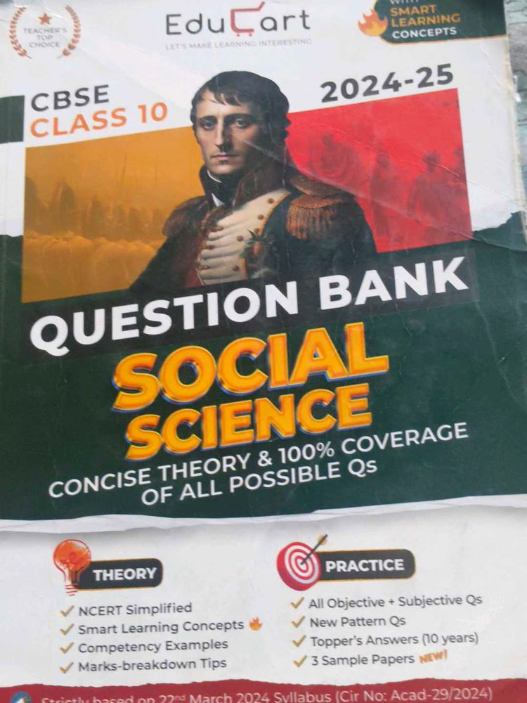 Educart CBSE Class 10 Social Science Question Bank