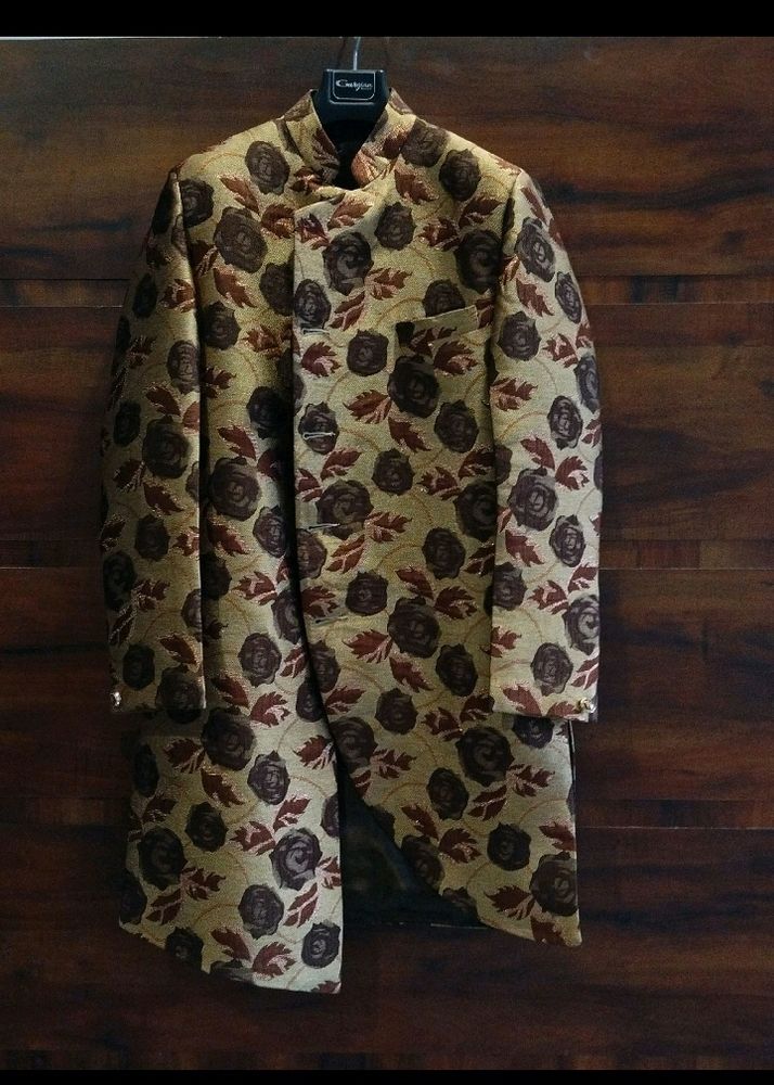Men&#39;s Floral Patterned Sherwani