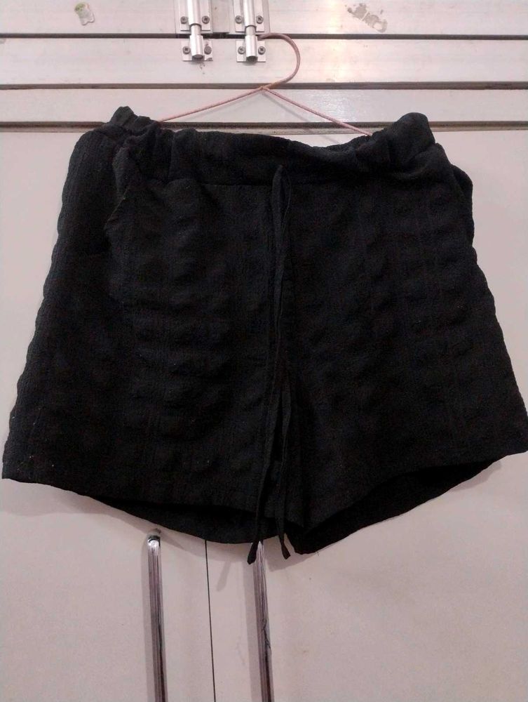 Black Casual Shorts
