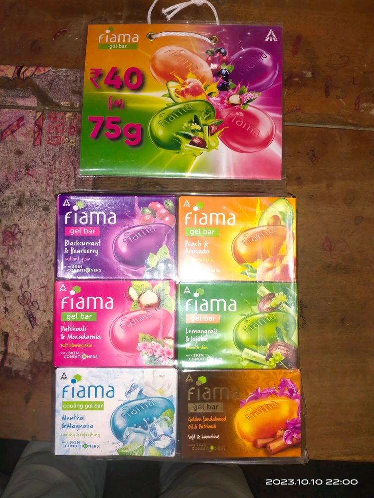 Fiama Gel Bar Soap 3 Pack