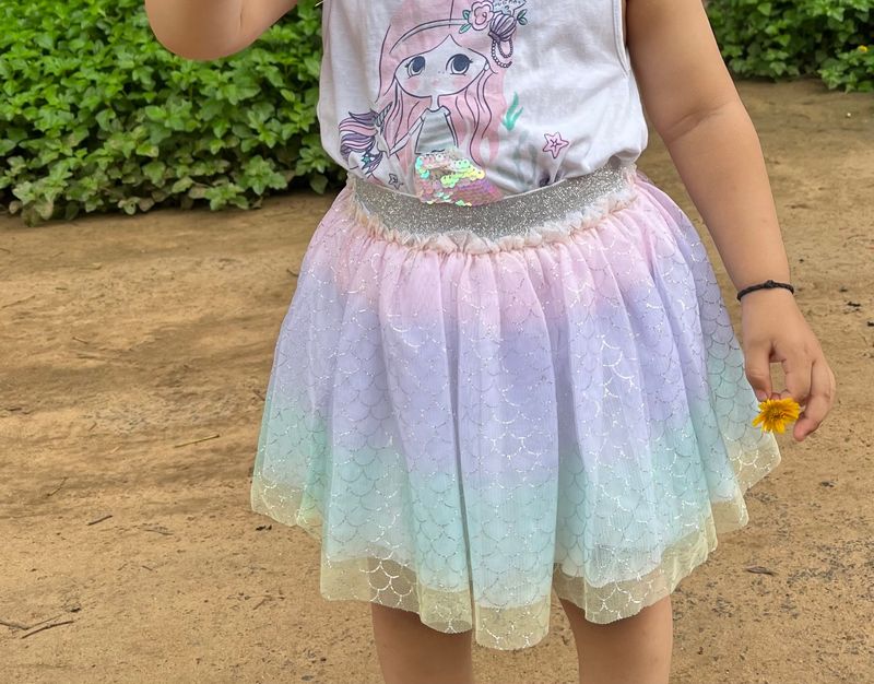 Colourful Skirt For Kid:festive