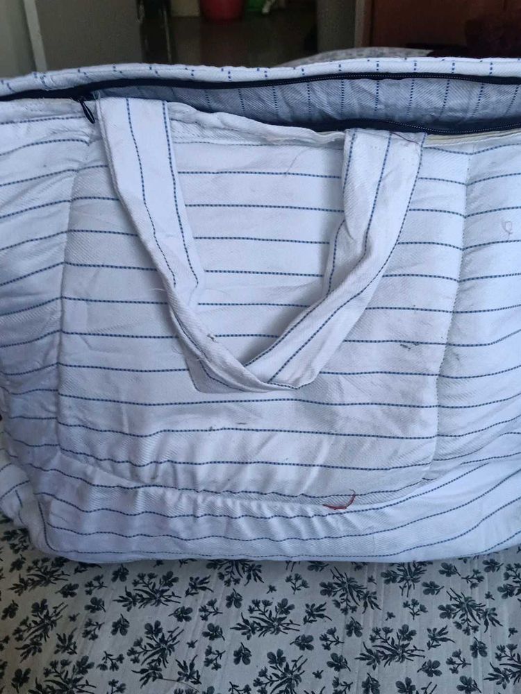 Striped Gym &amp; Travel Bag