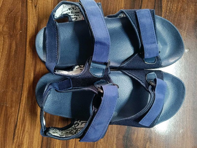 Blue Adjustable Sandals