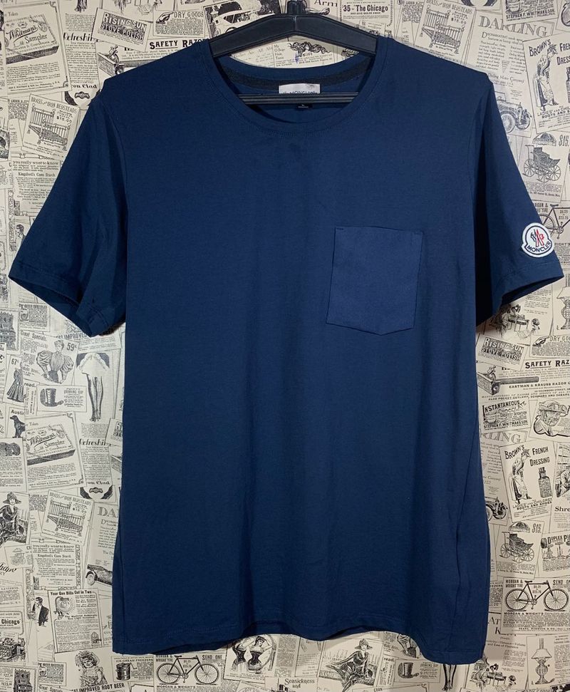 Moncler Navy Pocket Tee - Size M