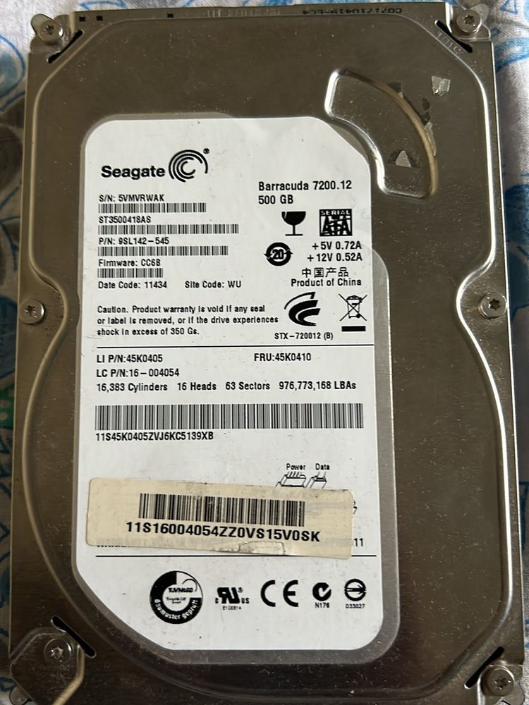 Seagate Hard Drive For Desktop HDD 500GB