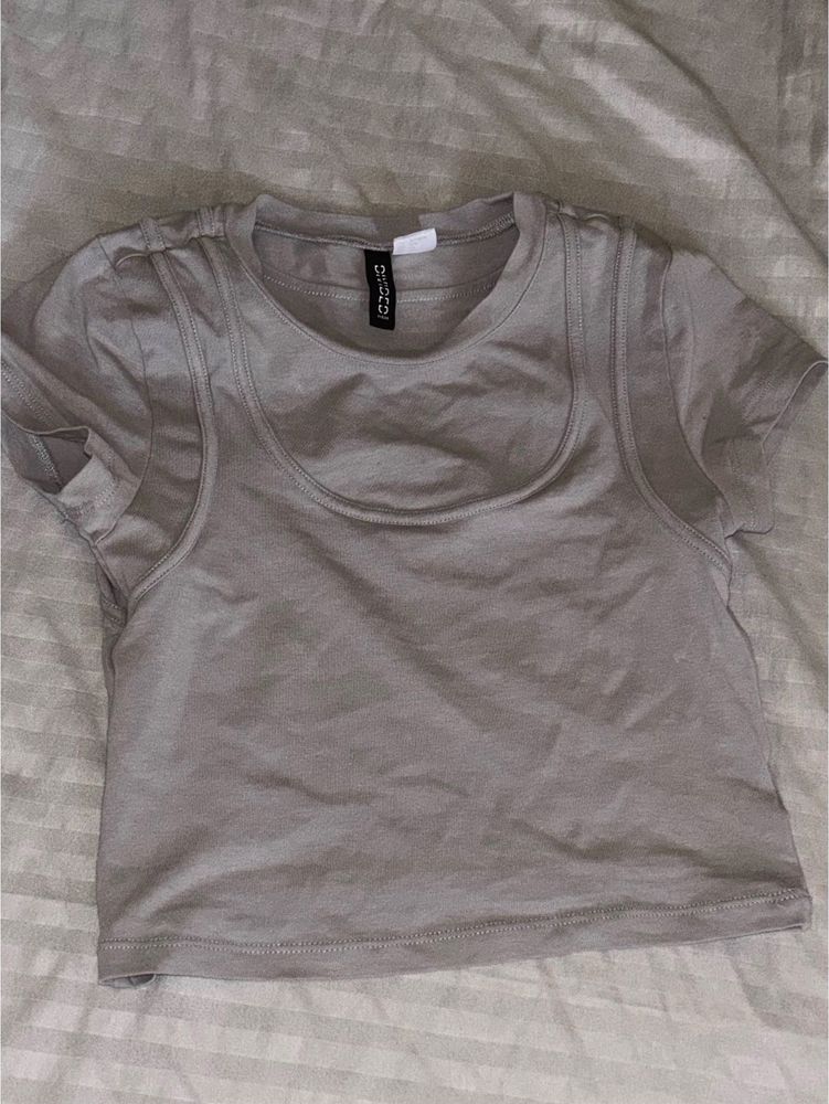 Grey H&amp;M Crop Top