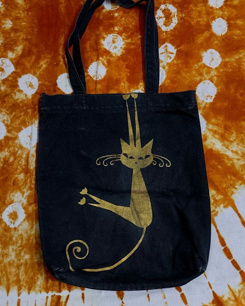 Cat Graphic Tote Bag