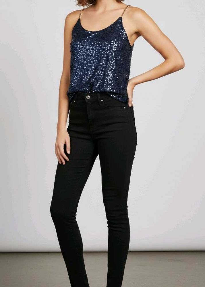 Royal Sequin Top
