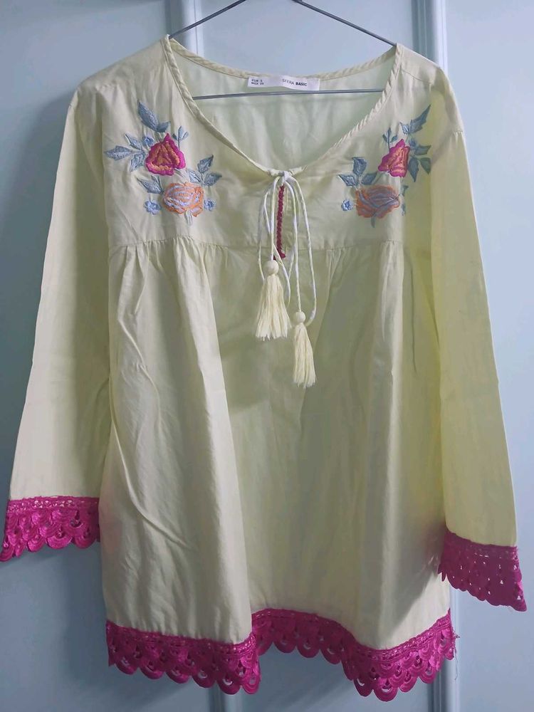Embroidered Tunic, Top, Kurta