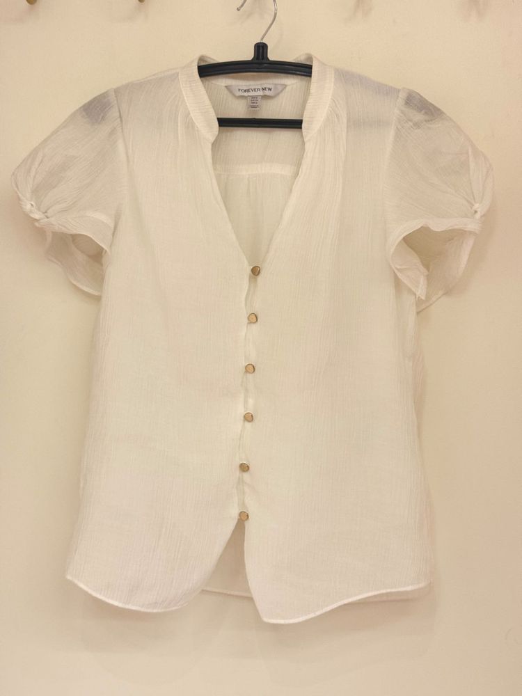 Forever New Sparingly Used White Top