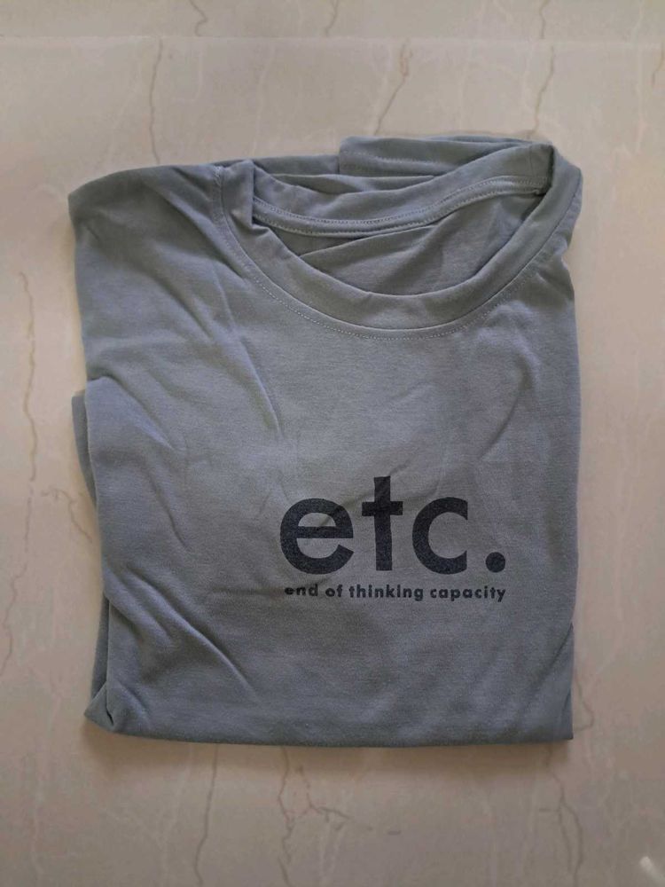 Grey Graphic T-shirt for Men Daily Wear