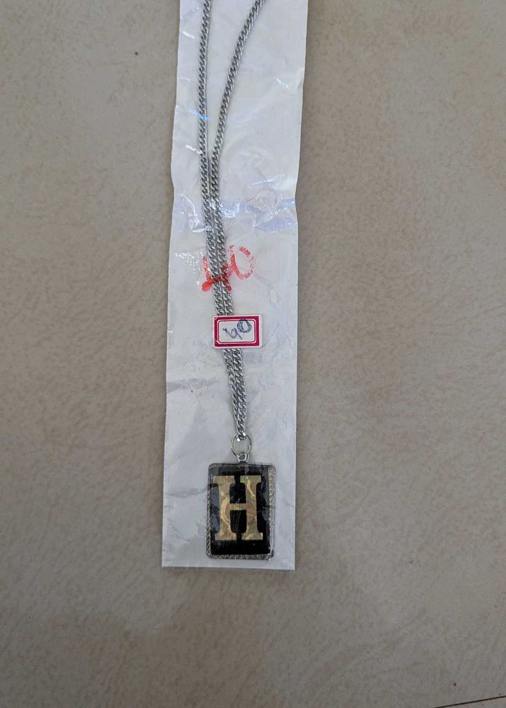 H Silver Chain