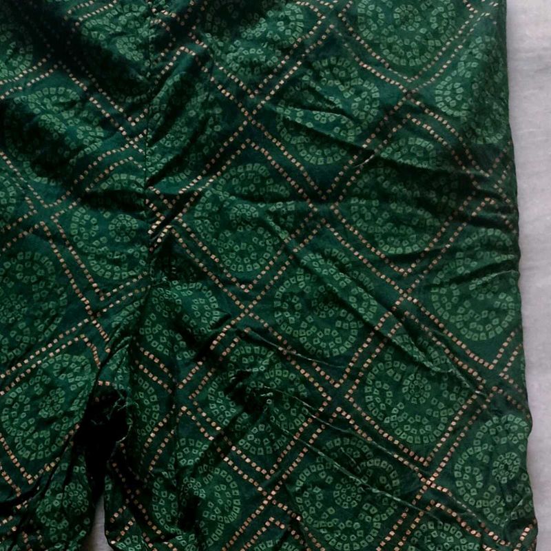 Ethnic Green Leggings