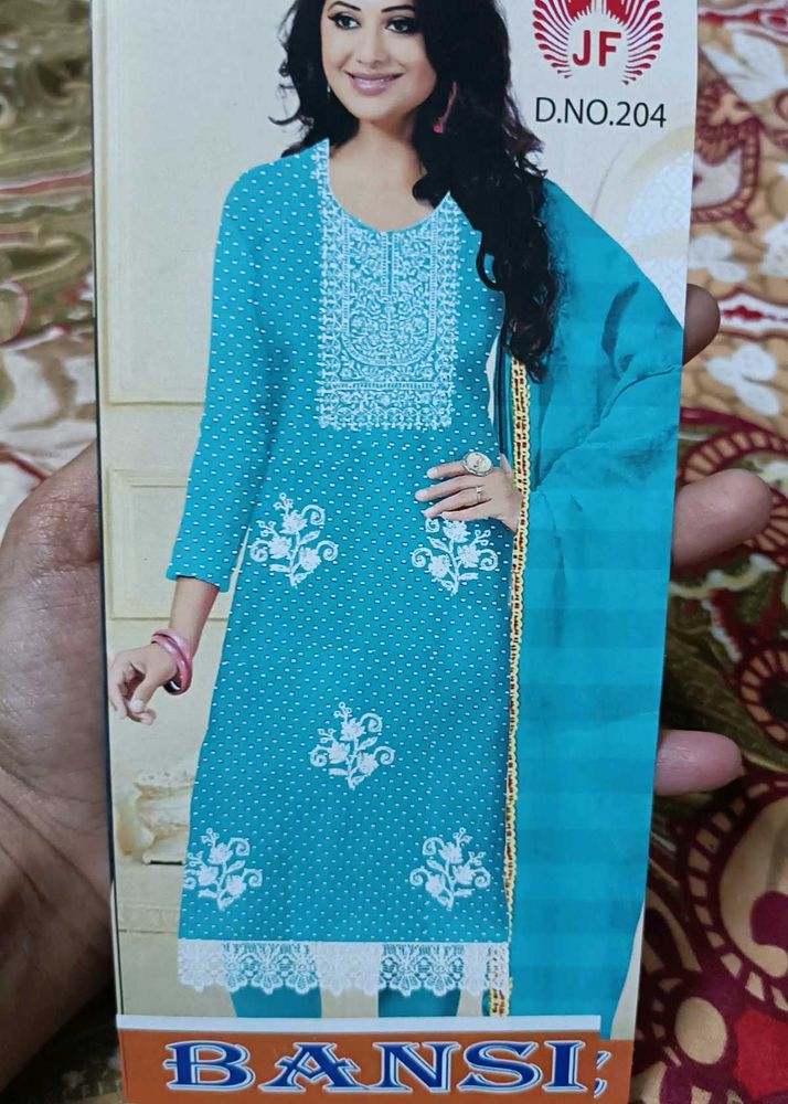 Unstitched Embroidered Salwar Kameez Suit
