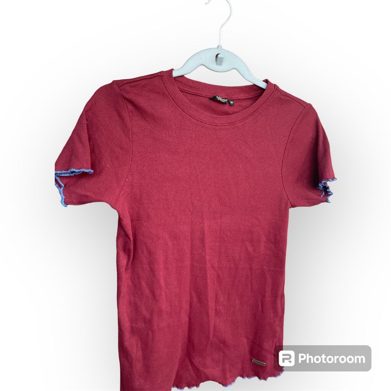 Roadster Brown Top With Blue Border