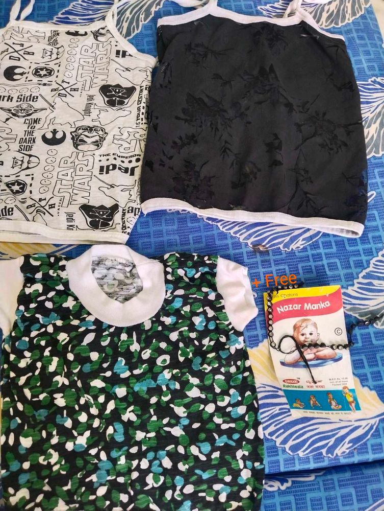 3-6 month baby cloth with najar Manka free gift