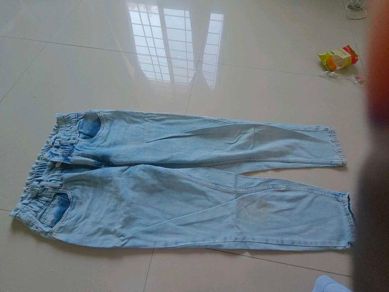 Light Blue Denim Joggers