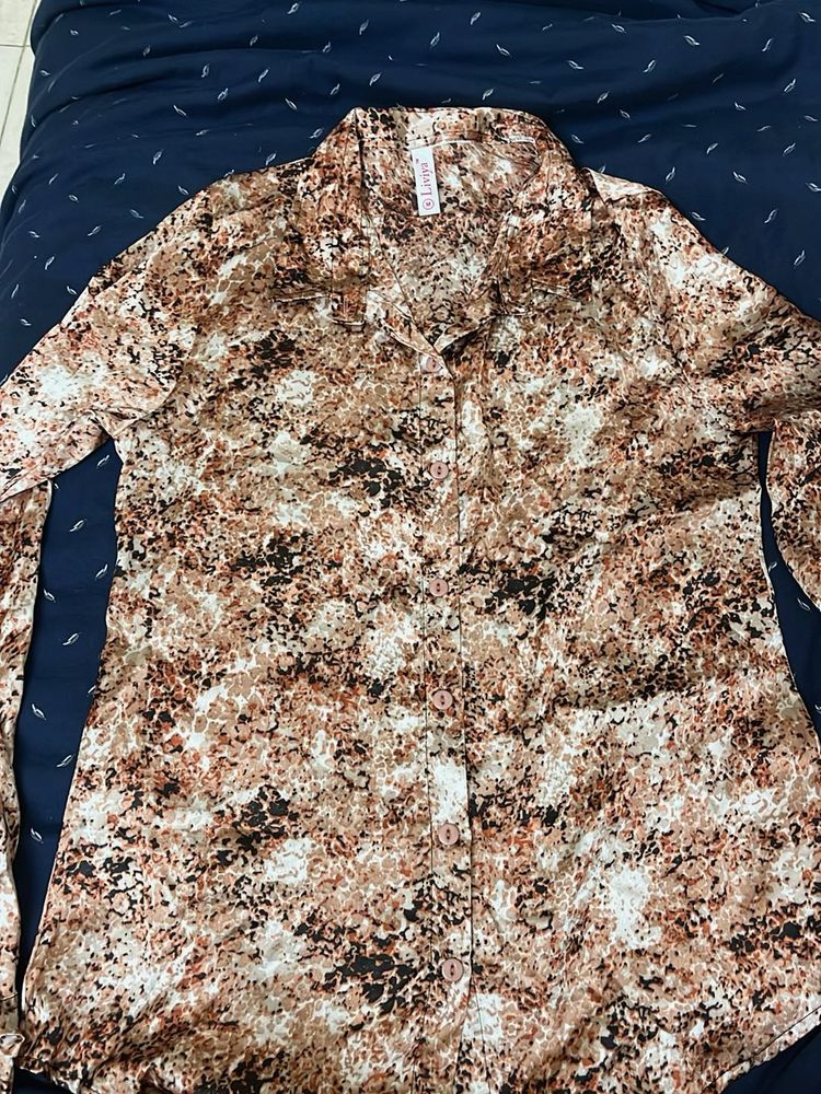 Patterned Long Sleeve Shirt