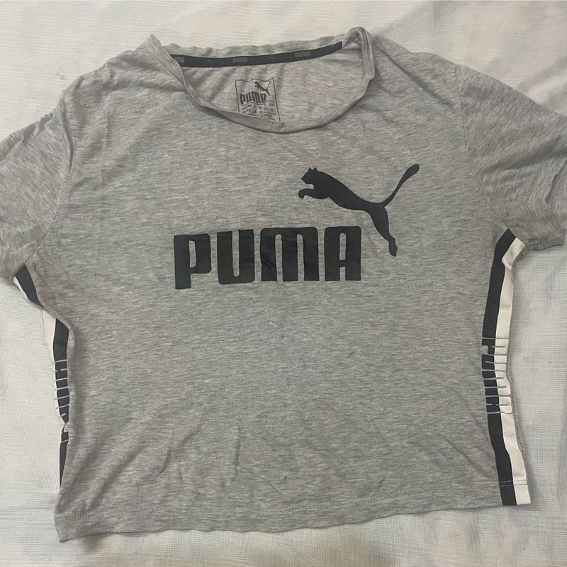 Puma Grey Logo Tee