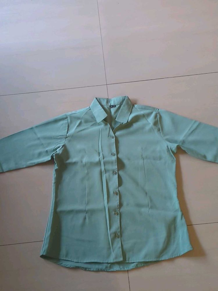 Mint Green Blouse