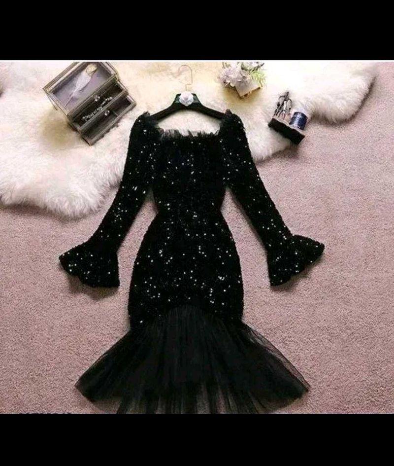 Sparkling Black Party Dress
