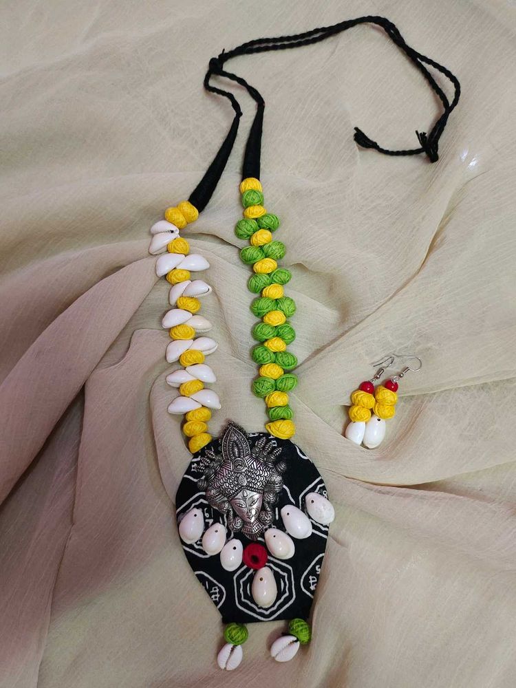 Ganesha Cowrie Shell Necklace