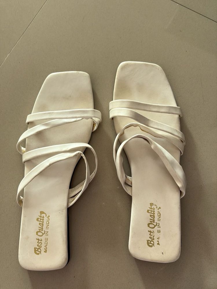 White Strappy Sandals
