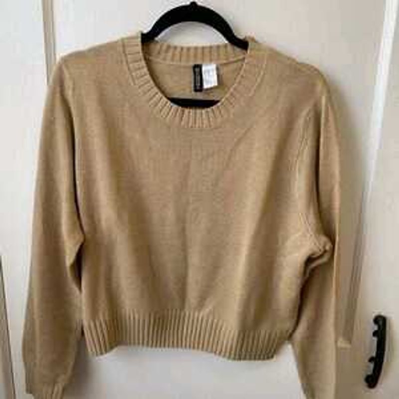 H&amp;m Cropped Knit Sweater