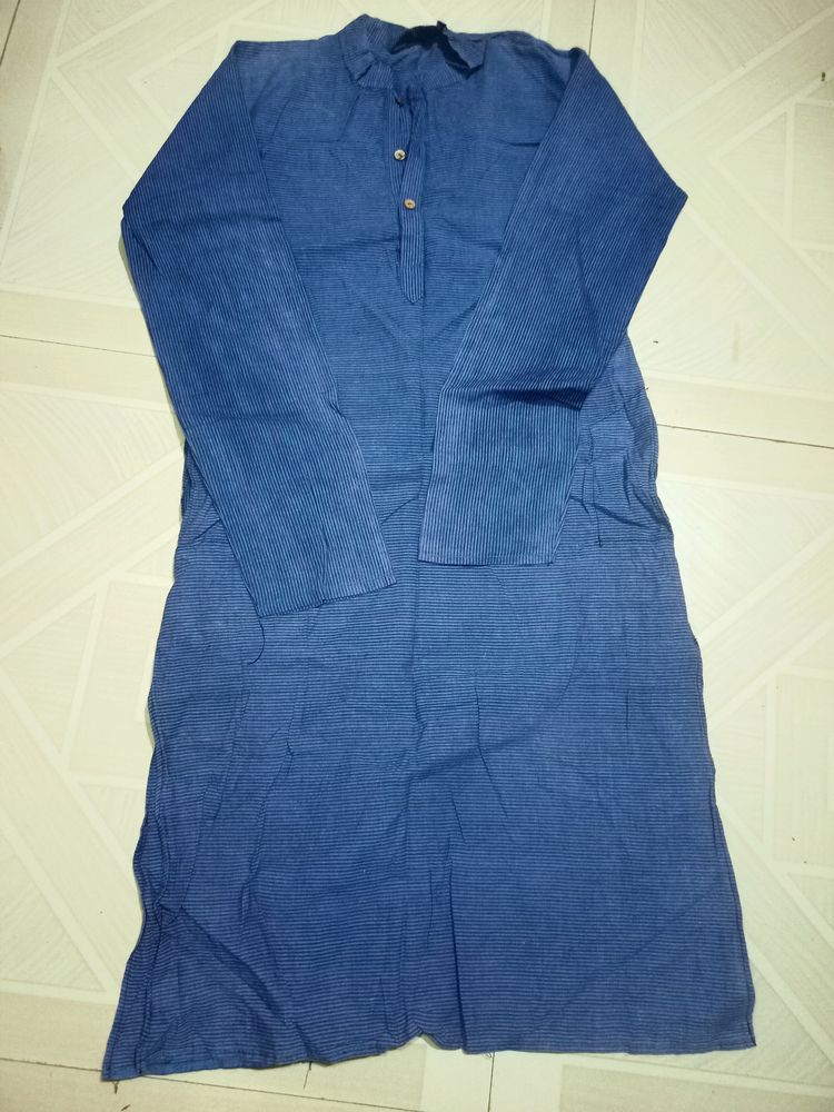 Men Blue Kurta (Pure Cotton)