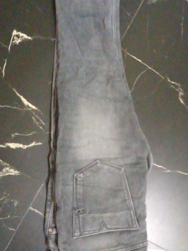 Gray Denim Jeans