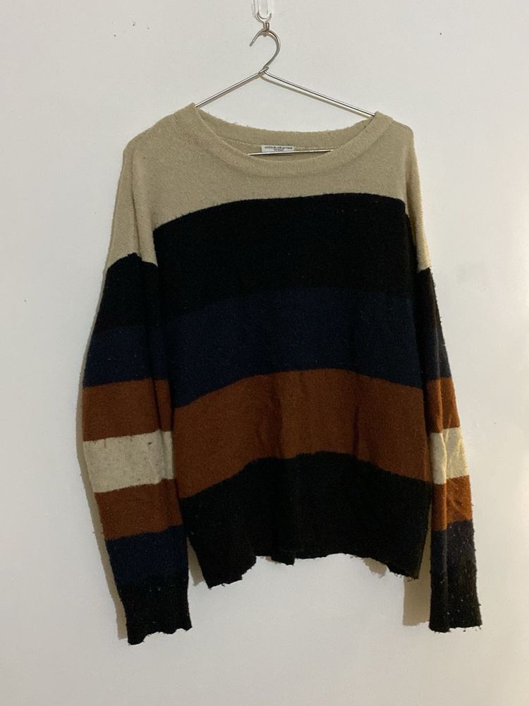 Striped Knit Sweater