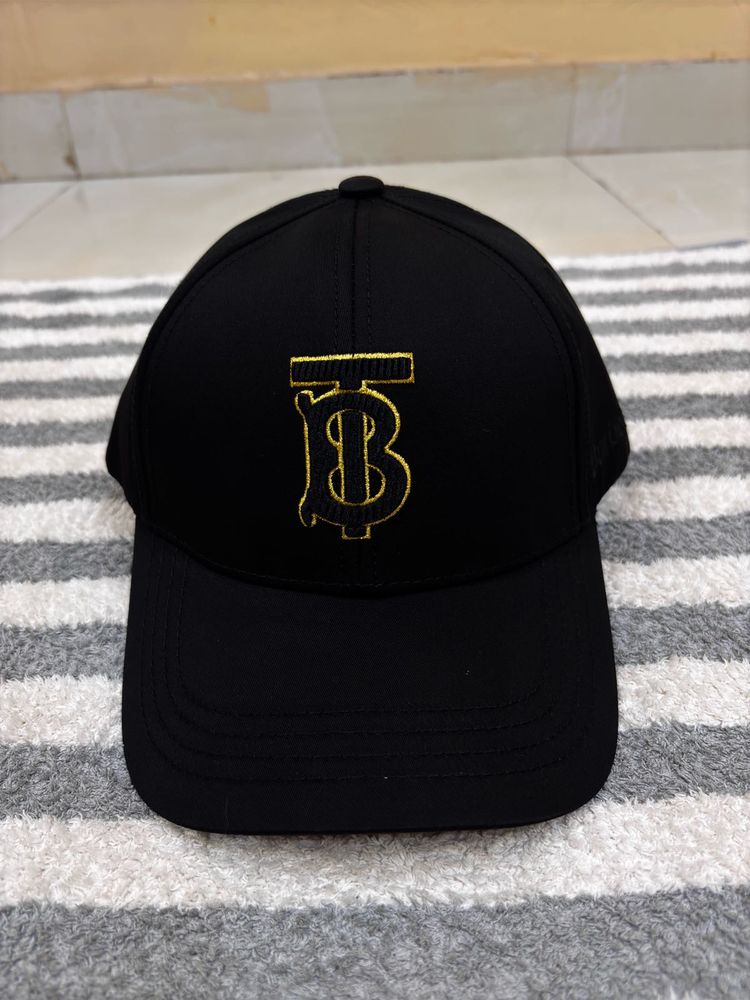 Burberry Embossed Unisex Black Baseball Cap