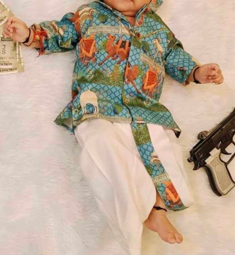 Cute Baby Dhoti Kurta Set