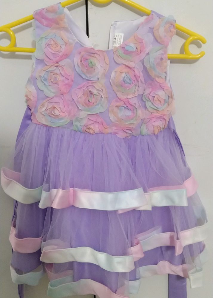 PRICE DROP Purple Tulle Flower Girl Dress