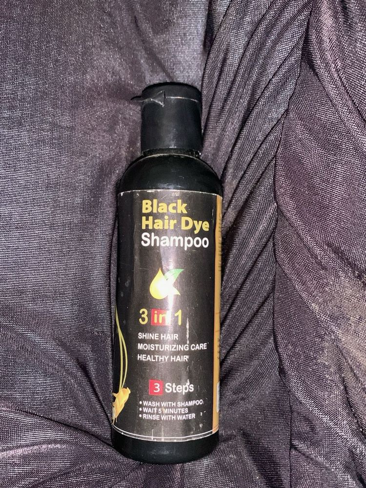 Black Hair Dye Shampoo 3 in 1