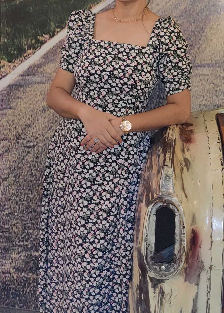 Floral Midi Dress FITS 38 and 36