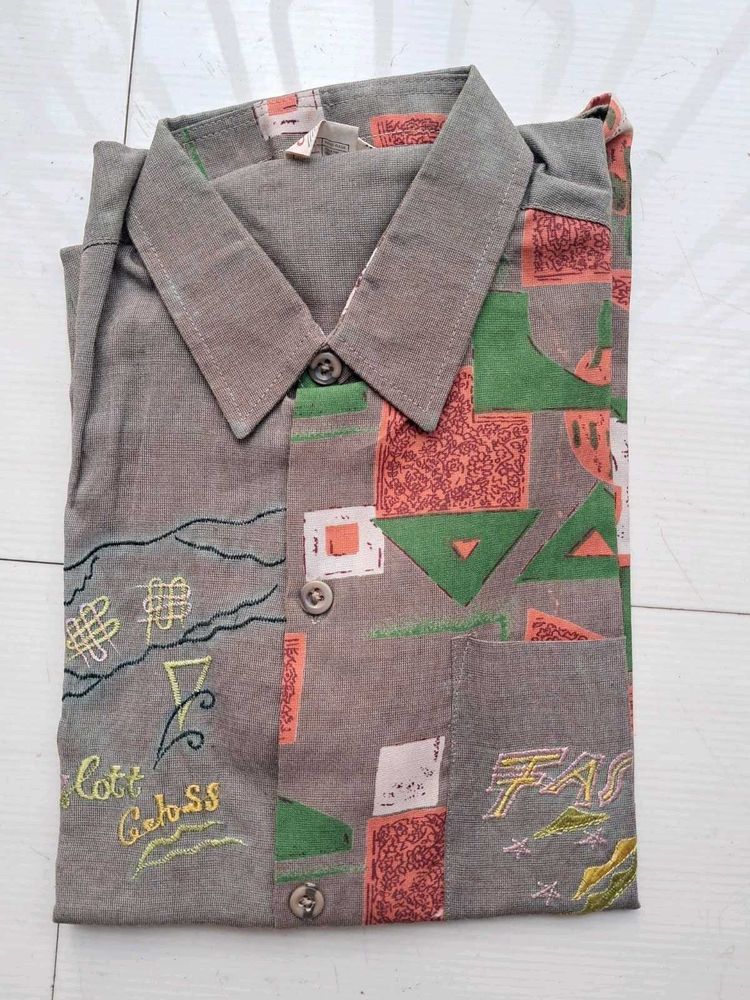 Unique Abstract Button-Down Shirt
