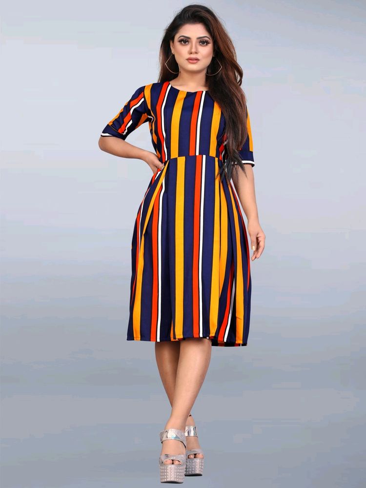 A Line Multicolour Dress