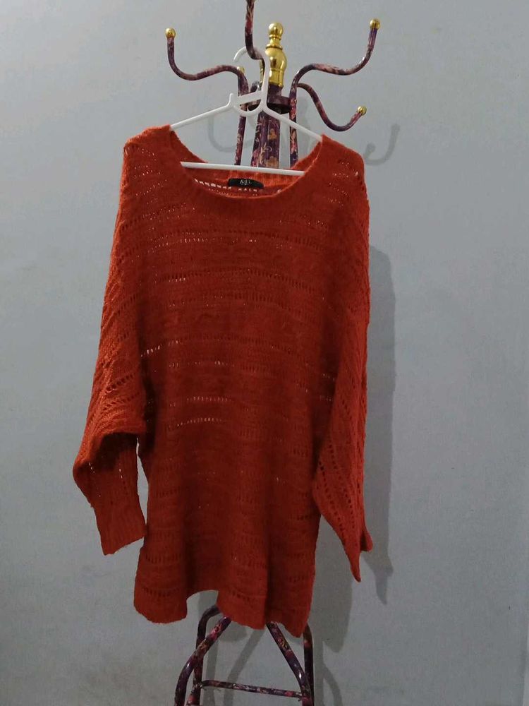 Rust Knit Sweater