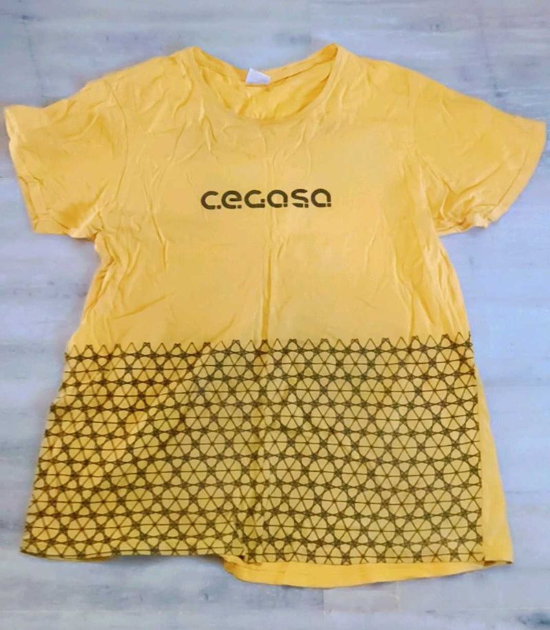 Yellow Graphic Tee