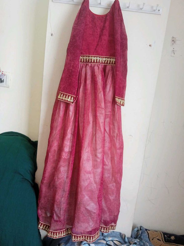 Maroon Ethnic Dress
