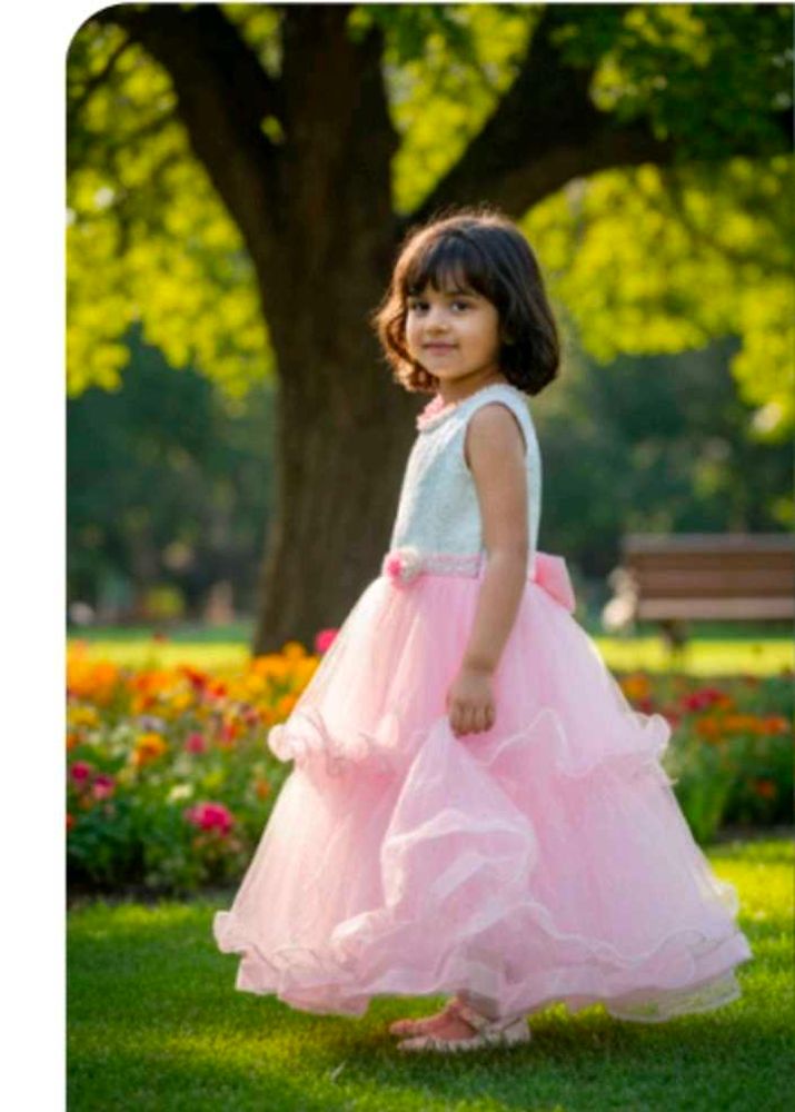 Adorable Pink Tulle Party Dress