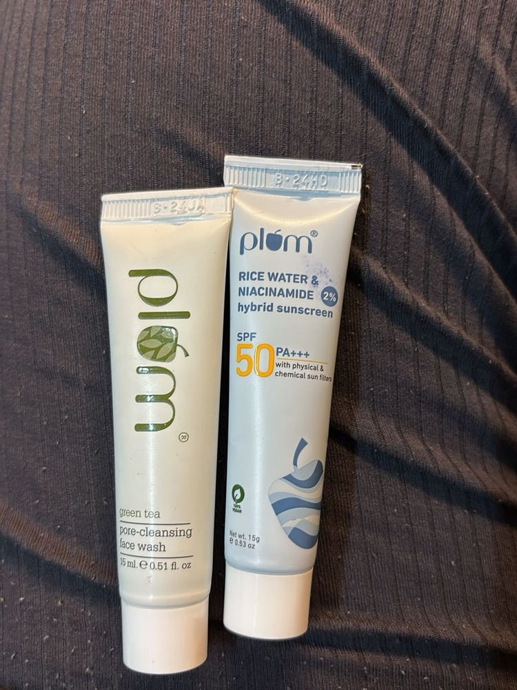 Plum Face Wash &amp; Sunscreen Duo
