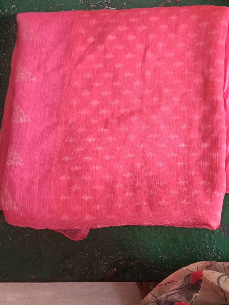 Baby Pink Colour Saree