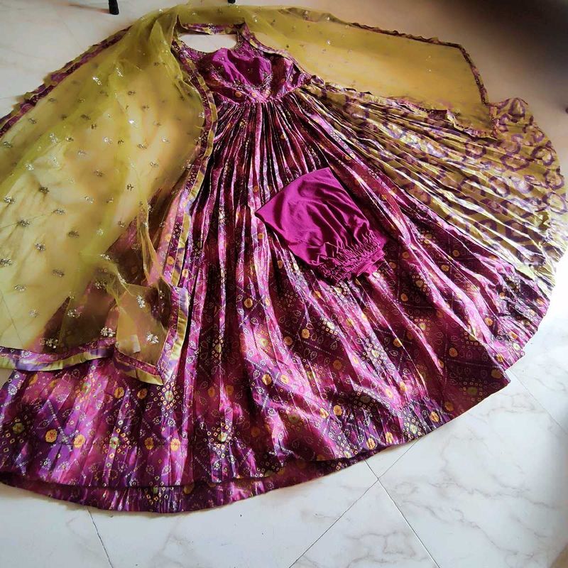 Beautiful Anarkali Dress with Dupatta