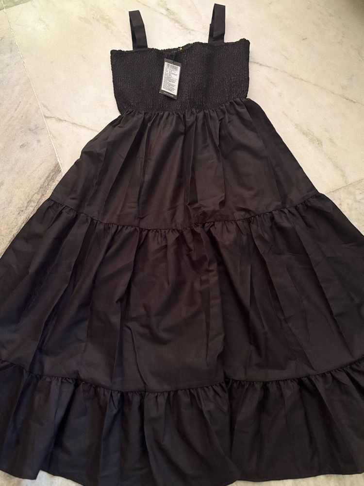 Black Tiered Maxi Dress