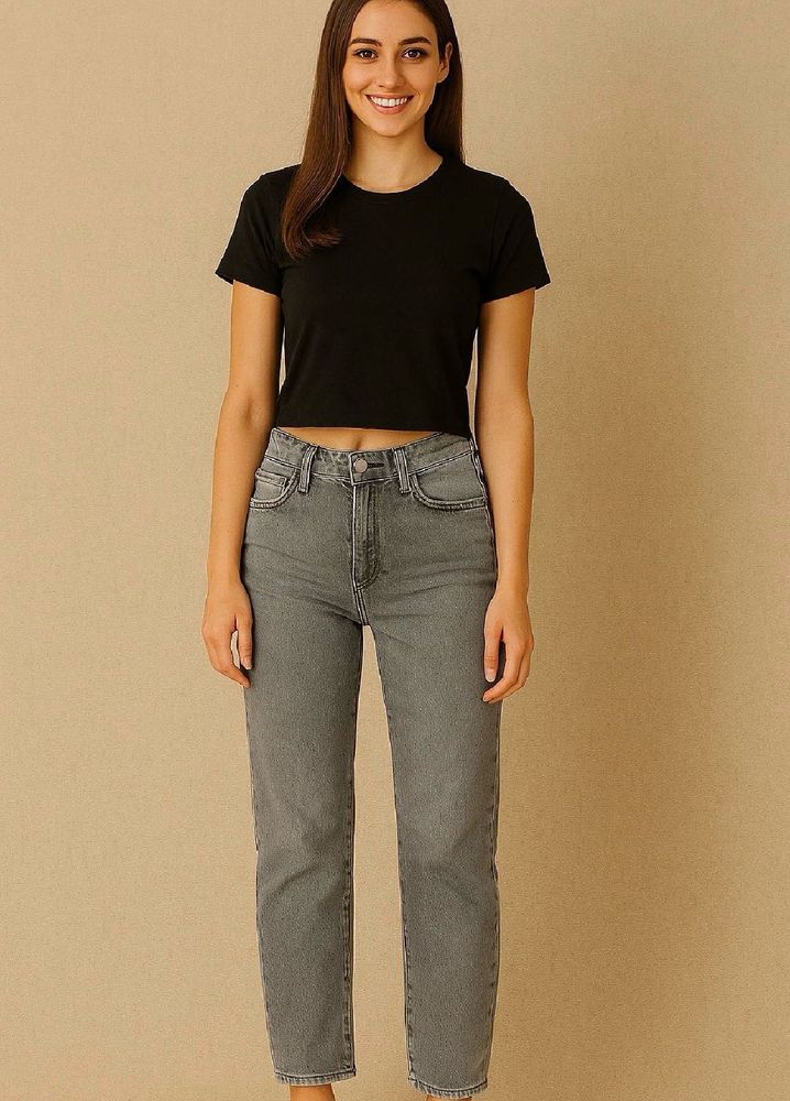 Mango light Grey Denim Jeans